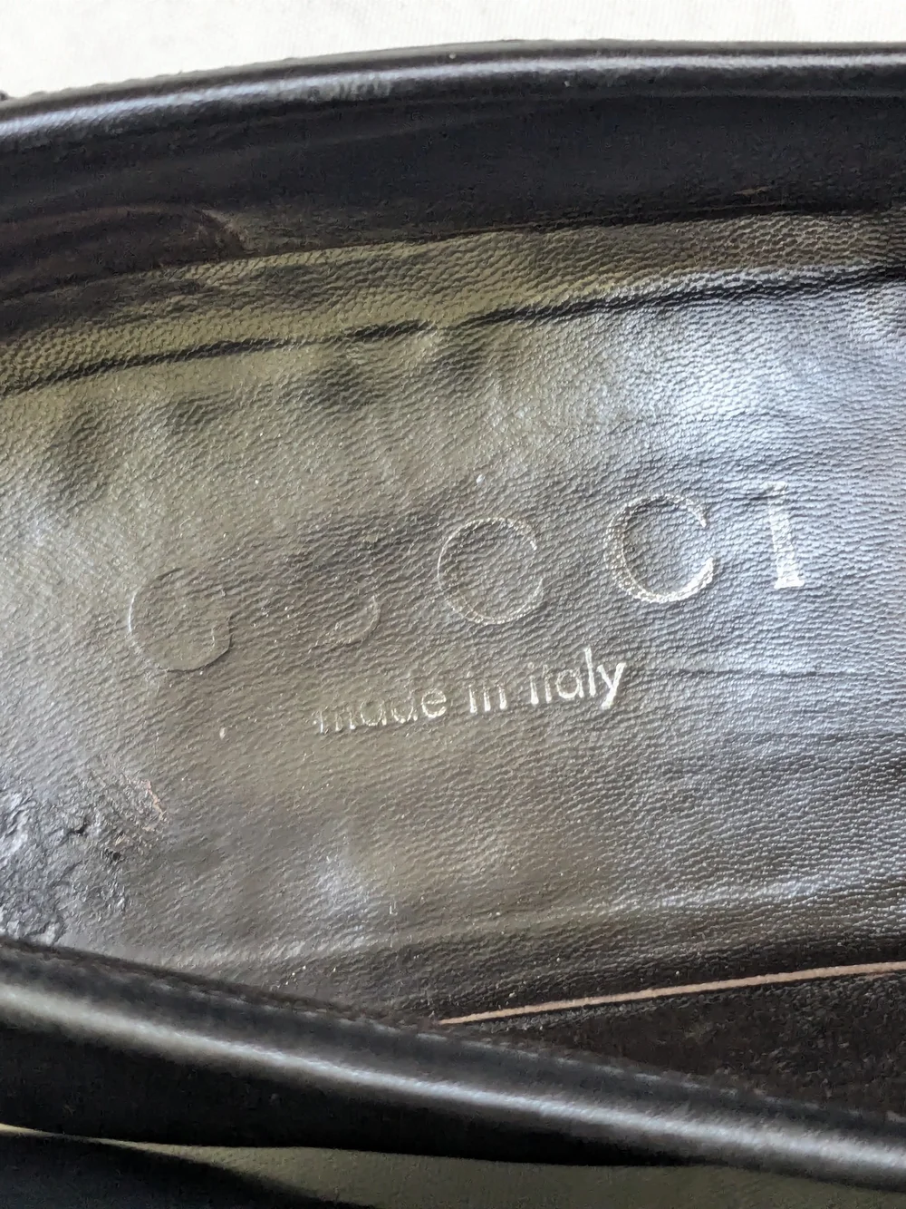 Gucci Men’s Black Leather Horsebit Loafers